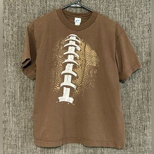 Boys Brown Football T-shirt